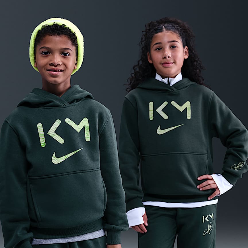 Kylian Mbappé Academy Big Kids' Nike Dri-FIT Soccer Short-Sleeve